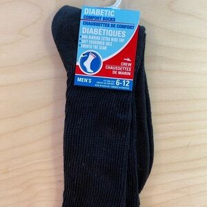 Men’s Diabetic Comfort Socks One Pair 6-12. (DX)